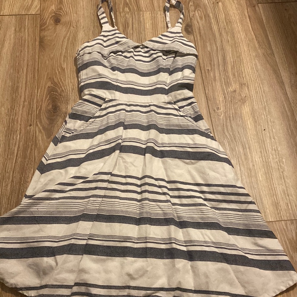 Striped. 2 layers. Summer dress.